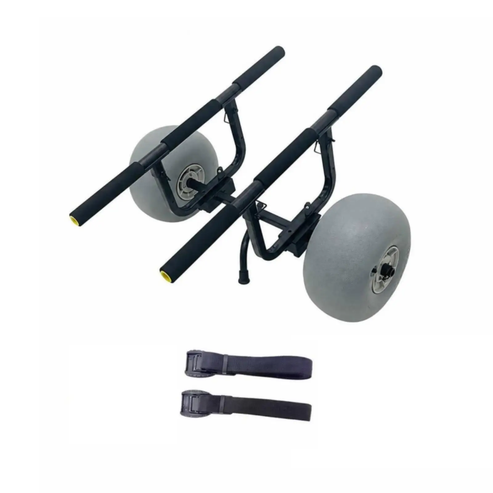 Kayak Cart with Balloon Wheels | Rotating Support Foot, Paddleboard Transport Cart, for Beach