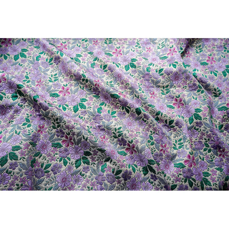 French Style Jacquard Fabric Women\'s Spring and Autumn Dress Shirt Sewing Fabric 50cmx145cm