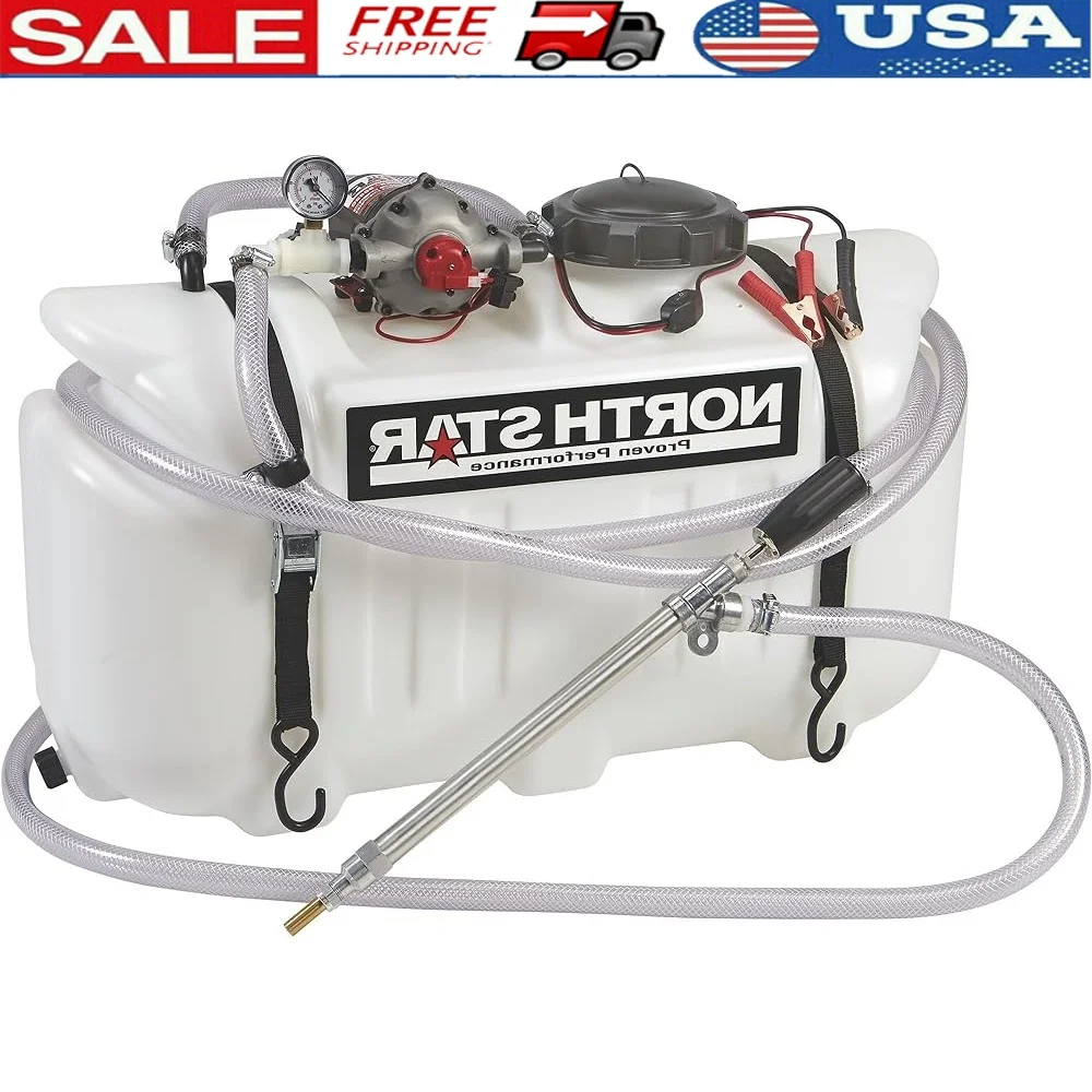 

ATV Tree Sprayer 12V Pump 5.5 GPM Chemical Resistant 26 Gallon Tank Continuous Duty Reliable Performance Heavy Duty Use