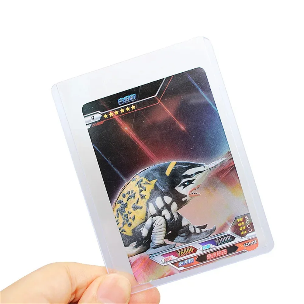 25Pcs PVC Hard Plastic Card Sleeve with Protective Film Clear Card Holder Photo Game Card Toploaders Cover ID Card Sleeve view 6