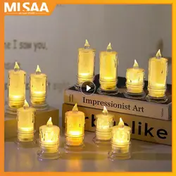 Romantic Creative Electronic Candles LED Decorative Lights Wave Electronic Holiday Candle Lighting Christmas Led Lights