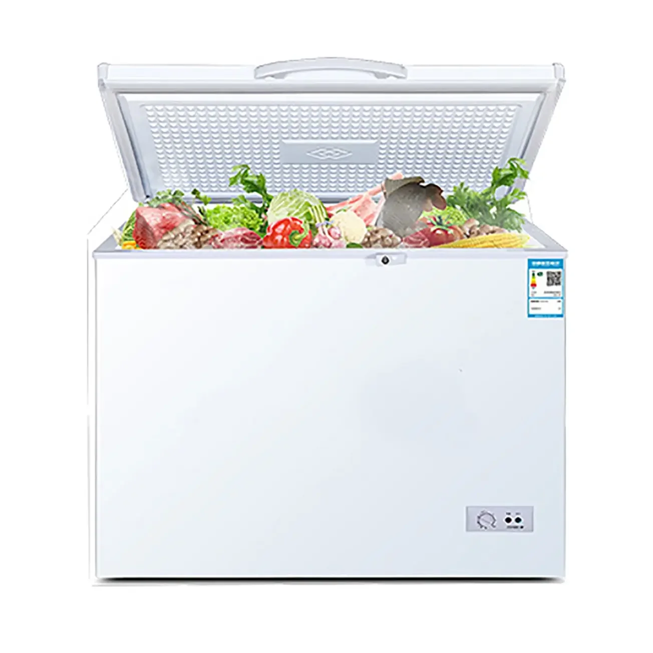 Commercial Chest Freezer 100-300L, Small Capacity Quick Freeze Horizontal Deep Freezer for Restaurant, Shop & Retail