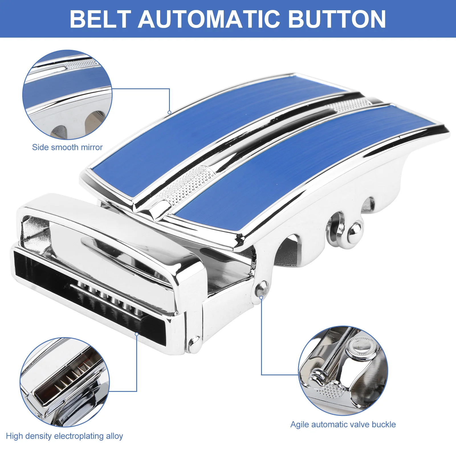 1 قطعة مشبك حزام الرجال اللون الكلاسيكي سهل التجميع تفكيك الإكسسوارات حزام مشبك الرجال فستان الإكسسوار #4