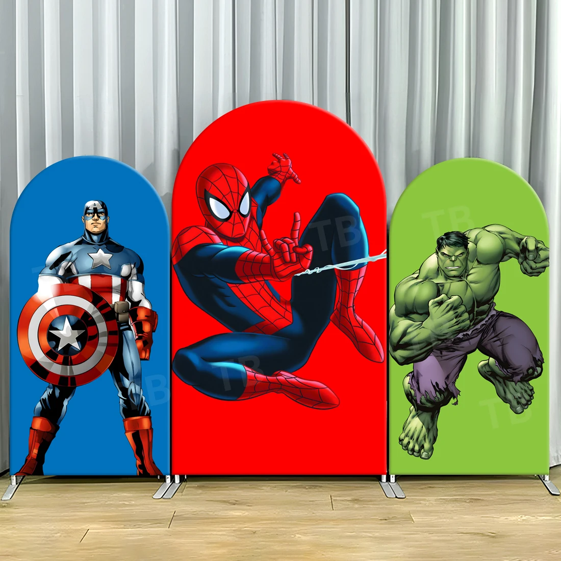 

Avengers Spiderman Arch Backdrop Covers Hulk for Boy Birthday Photograph Background Wall Party Decorations Baby Shower Supplies