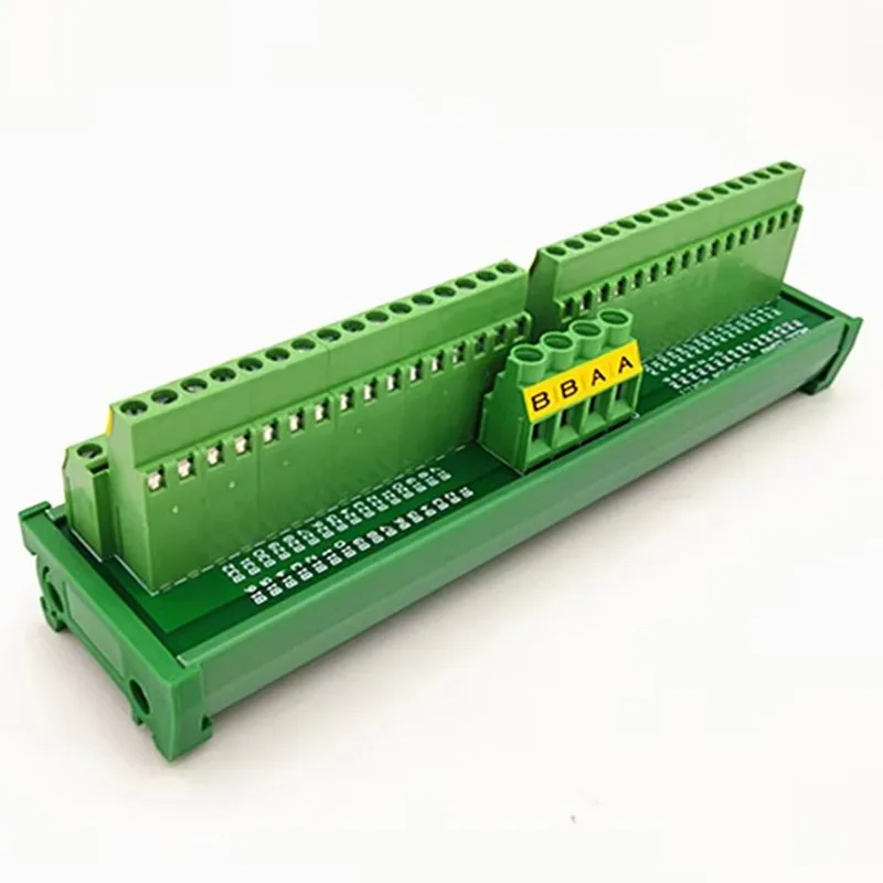 DIN Rail Mount Screw Terminal Module 2x32 Position Connector  Power Distribution Board.