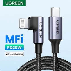 UGREEN MFi USB C to Lightning Cable PD 20W for iPhone 14 13 12 Pro Max Fast Charging Phone Charge for iPad Type C Cable