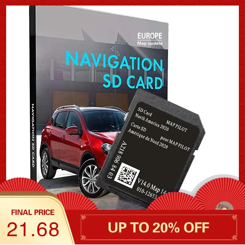 

GPS 32GB NAVI Card Navigation Garmin System V14 North America Map for Mercedes B-Class CLS GLA SLC Car Sat Nav SD Card