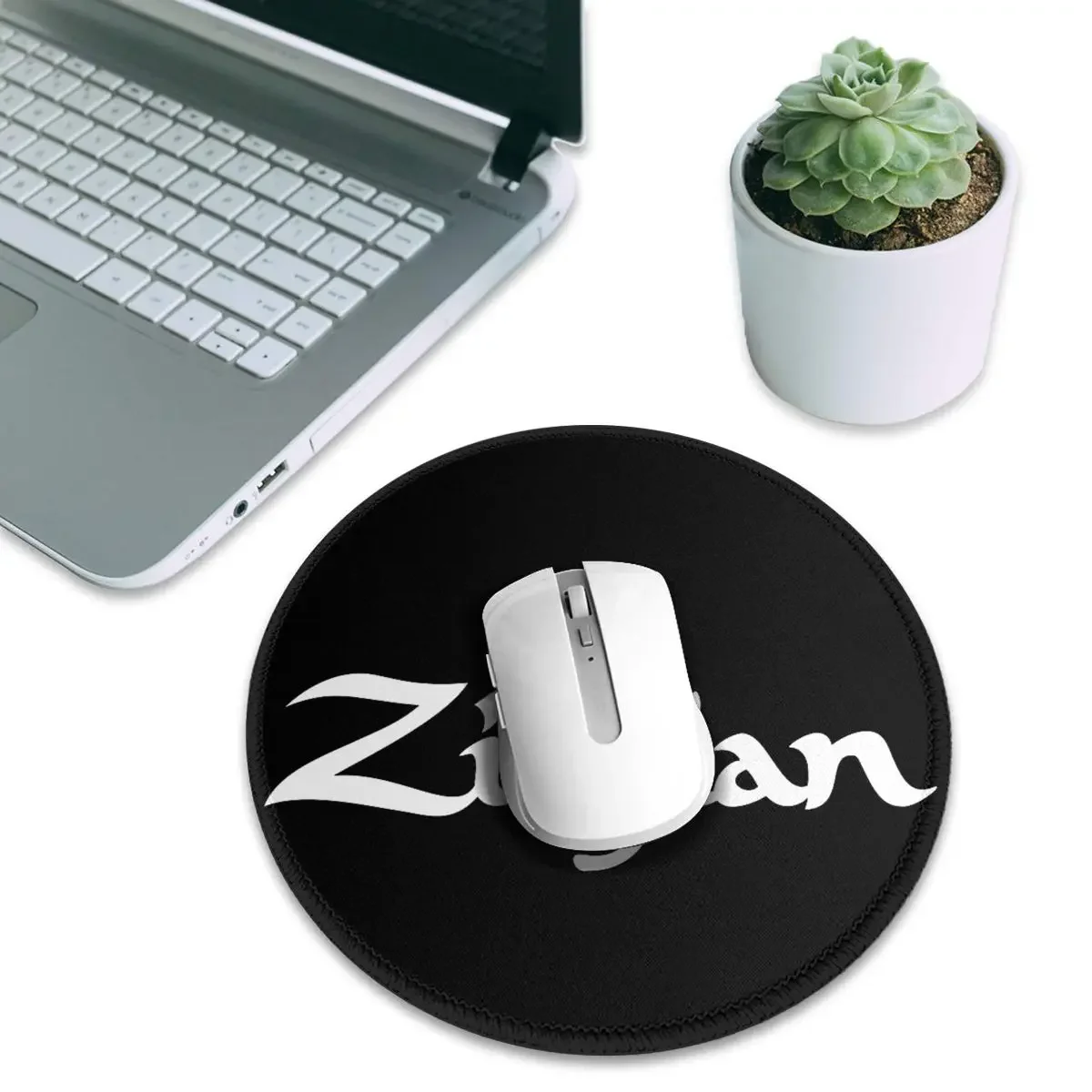 Zildjian1 Round Mouse Pad Computer Keyboard Mouse Mat Gamer PC Desk Mat Office Table Mats