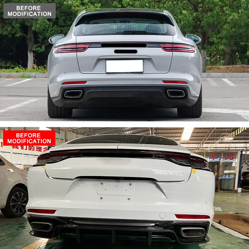 High-end Body Kit Customization2017-2023 For Rear Lip Carbon Fiber Bumper Front Upgrade With New Condition And Fog Light Cut-Out