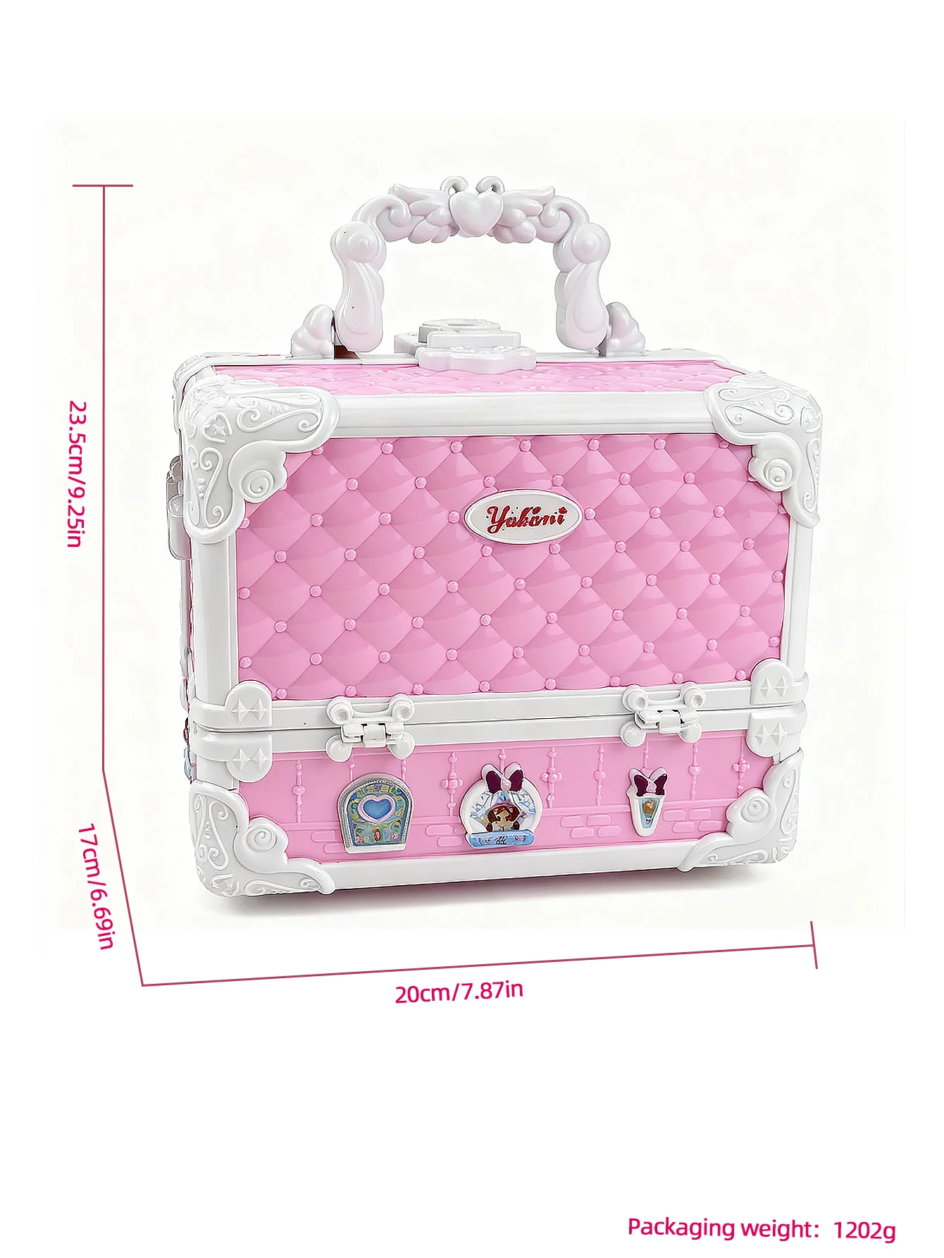 Little Girls Makeup Kit 55 Pcs - Washable Real Kids Cosmetic Set with Case, Great Birthday Gift for Kids