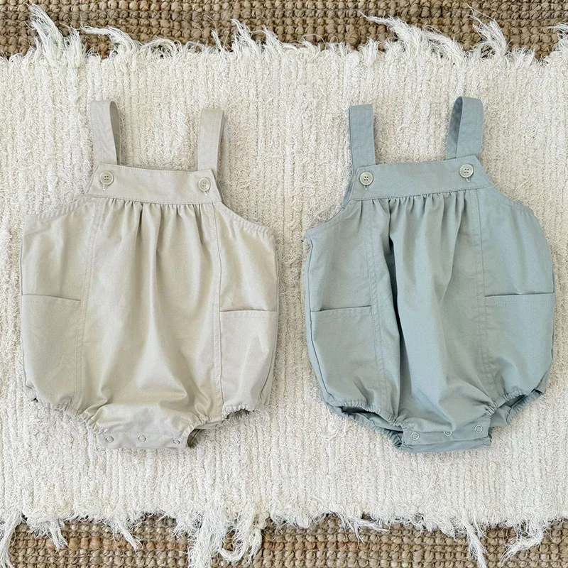 ربيع الاطفال حللا وتتسابق الخريف رومبير الطفل رومبير الطفل عادية القطن طفل الفتيات الفتيان وزرة ملابس الطفل النمط الكوري