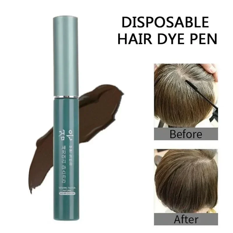 New Temporary Hair Color Brush One-time White Grey Hair Cover Up DIY Wax Mascara Dye Cream Hair Coloring Product