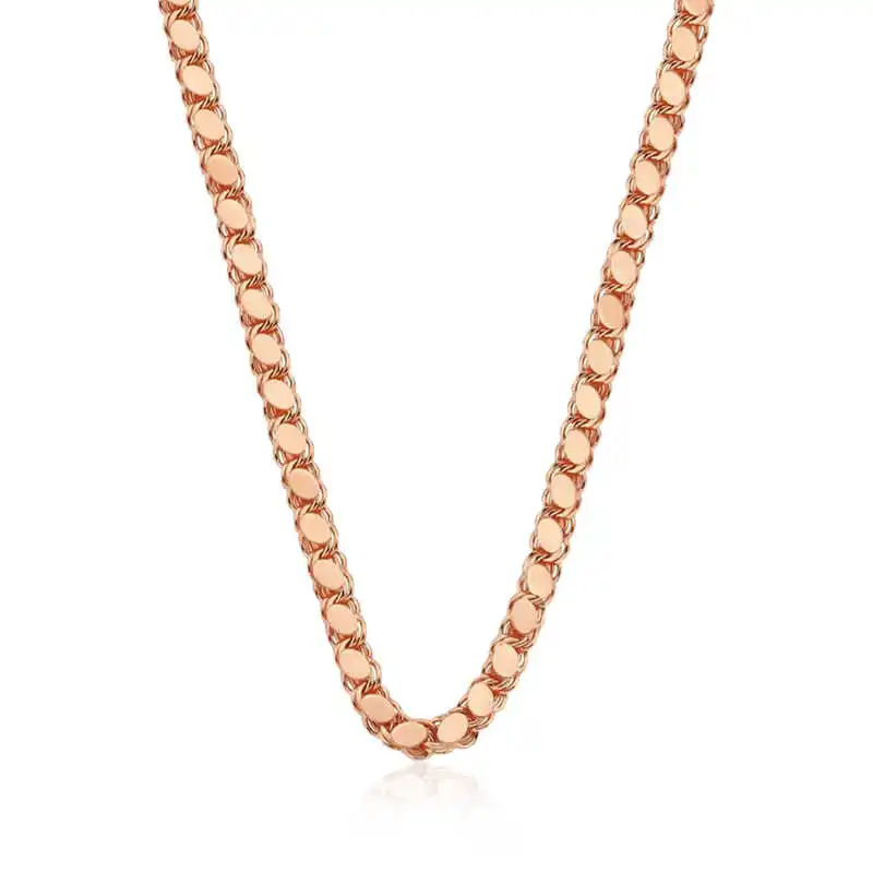 Silver Rose Sequin Barley Chain