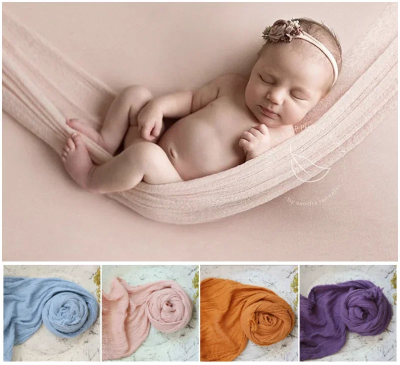 Newborn Photography Props for Baby Soft Seersucker Wraps Bubble Wrap for Studio Photo Shoots Accessories Fotografia Photo Props
