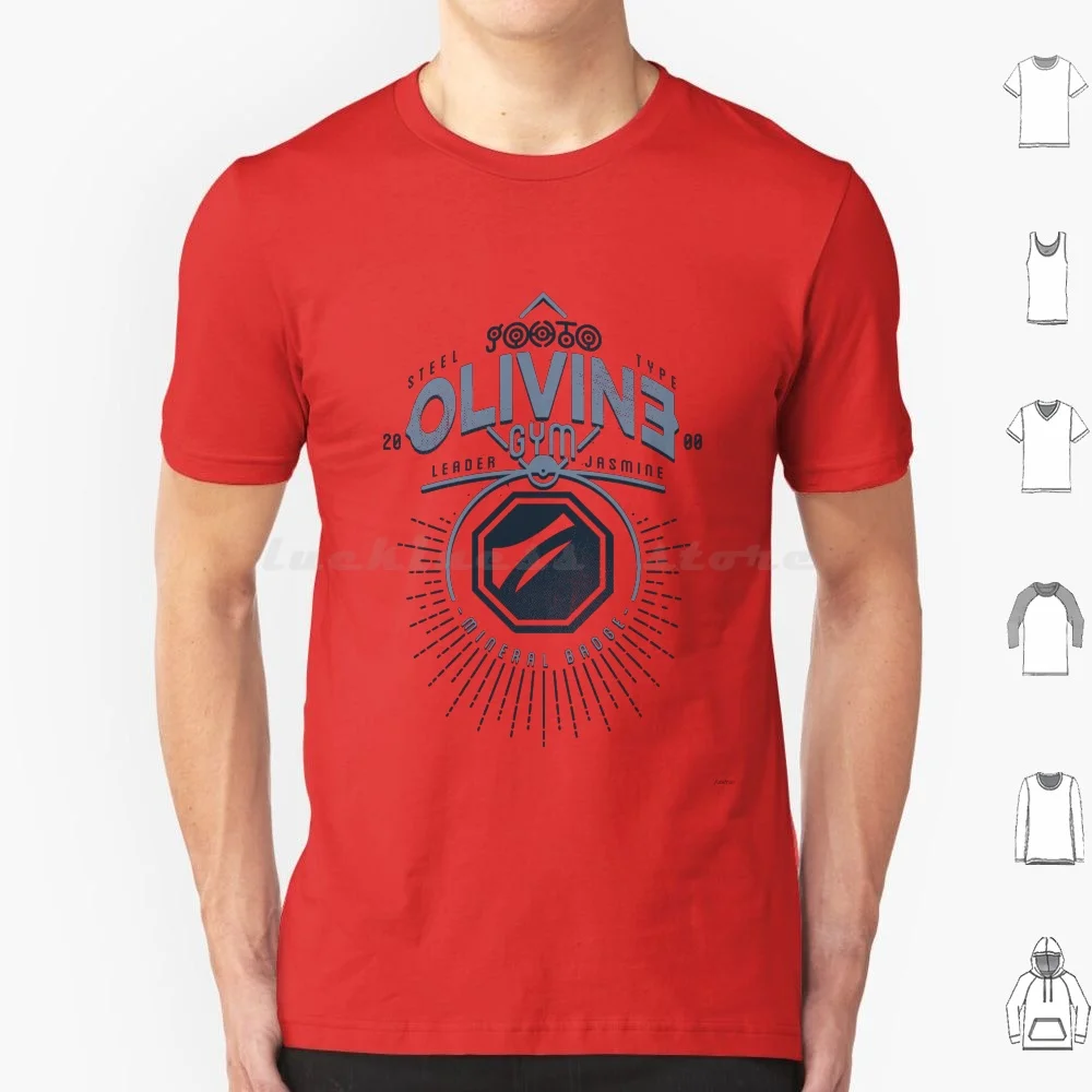 

Olivine Gym T Shirt Cotton Men Women DIY Print Olivine Gym Olivine City Johto League Trainer Leader Jasmine Steel Type