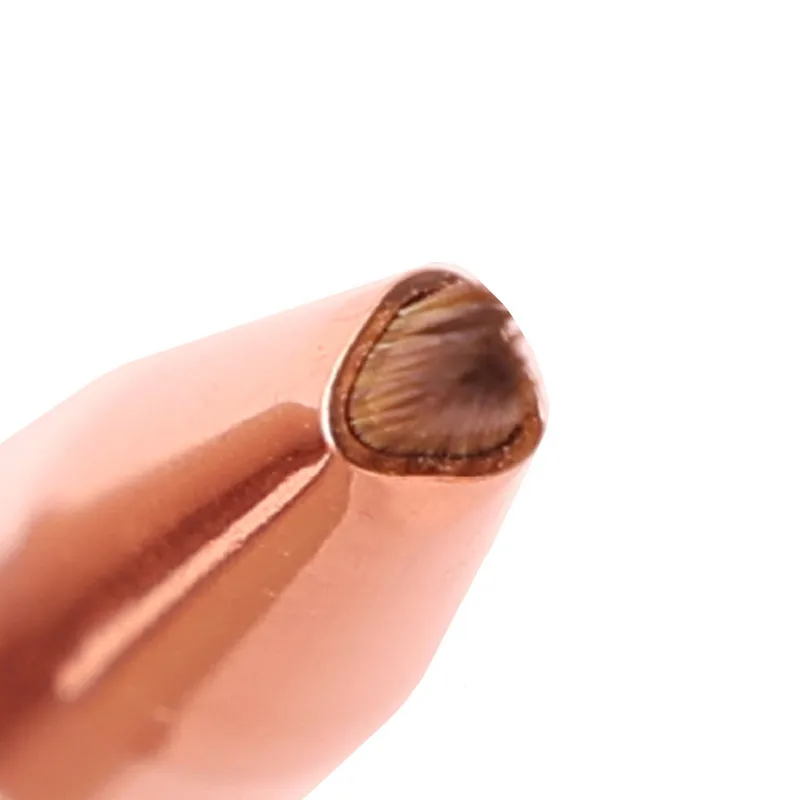 1 STKS Roze Acryl Driehoekige Bloemblaadje Nagelborstel Franse Lijnen Strepen Raster Bloem Schilderij Tekenpen