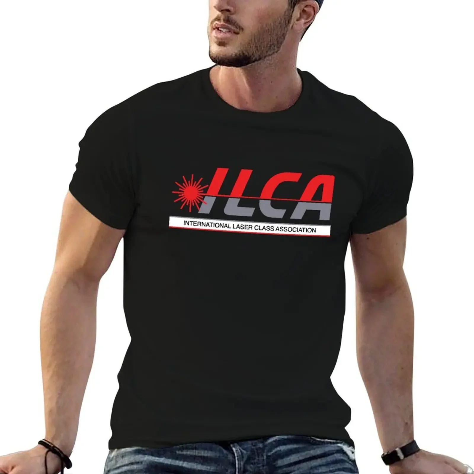 ILCA- International Laser Sailing Association-logo T-Shirt kawaii clothes boys animal print vintage t shirt men