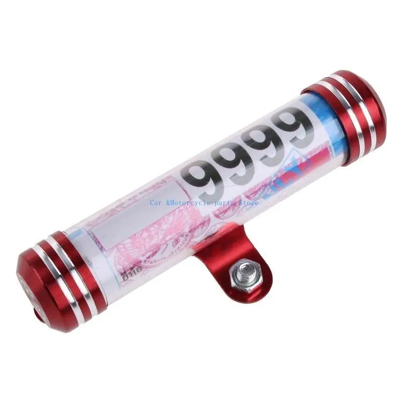 

Y9UC Motorbike Tube Tax Disc Registration Label Stand Waterproof Motorcycle Motorbike Tube Tax Disc Registration Holder Frame