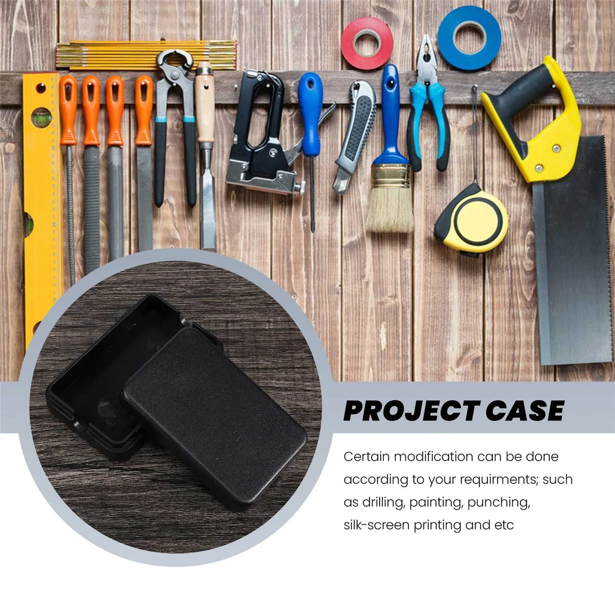 5pcs Waterproof Plastic Electric Project Case Junction Box 55x35x15mmJAS