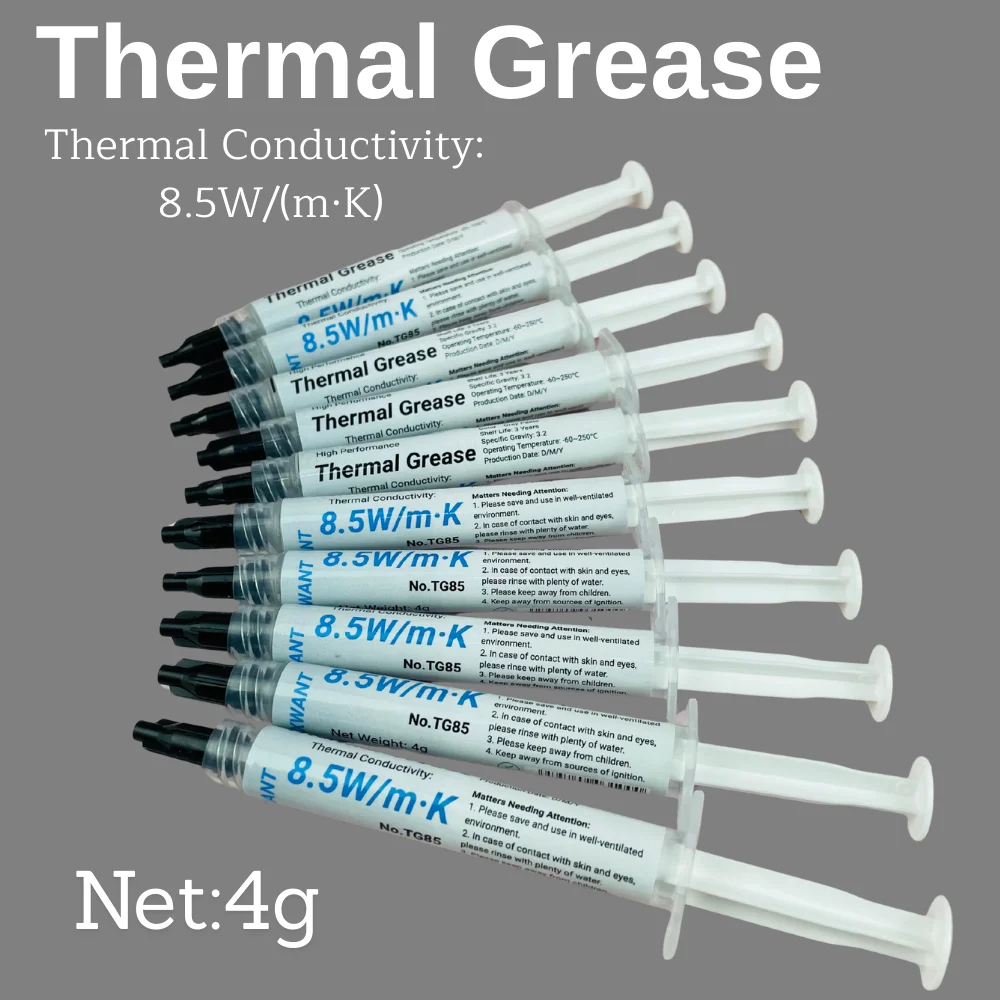 8.5w/(m·k) Thermal Paste Heat Conduction Compound Silicone Grease For Computer PC Laptop CPU GPU Video Card Chips 4g