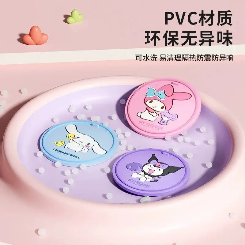 Anime Sanrio Kuromi Car Cup Holder Mat Non Slip Storage Tray Cute Cartoon Cinnamon Dog Auto Accessory Viral Car Decor Vehicle - Image 4