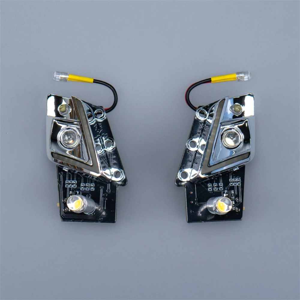 5V Headlight Module 1 Pair For JDM-110 Car Shell Dedicated PCB LED Simulation For 1/14 Tamiya RC VOLVO Lamp Truck Toy Parts