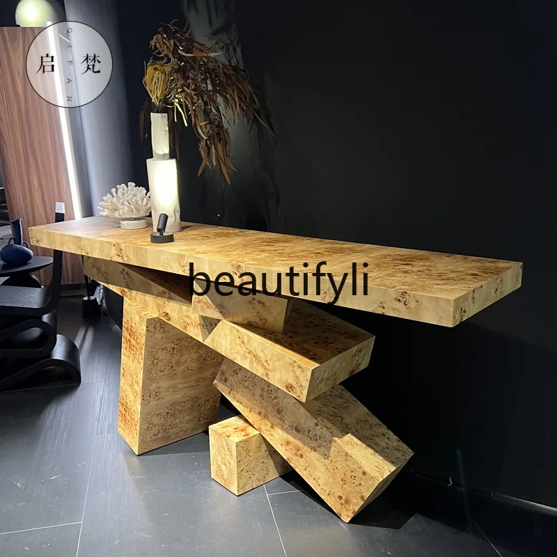 

Кора дерева, полоса из цельного дерева, стол в вестибюле отеля, входная консоль, декоративный стол, длинная полоса, стол, мебель