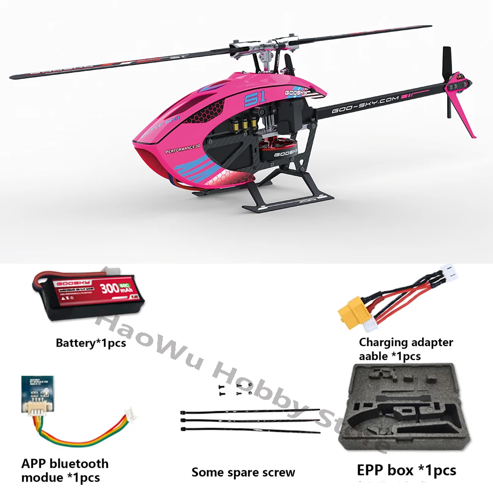 GOOSKY S1 6CH 3D Aerobatic Dual Brushless Direct Drive Motor RC Helicopter BNF with GTS Flight Control SystemBNF/RTF