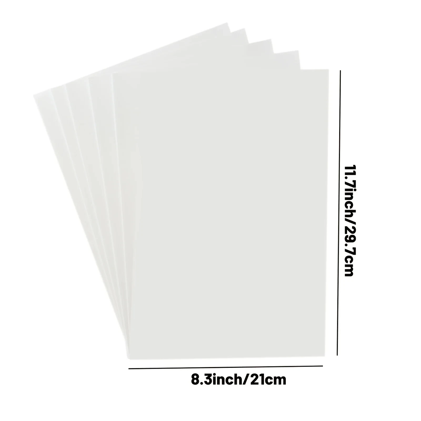 5 Sheets A4 Size Water Slide Decal Paper Inkjet Premium Water Slide Transfer Paper Clear Transparent Printable Waterslide Paper