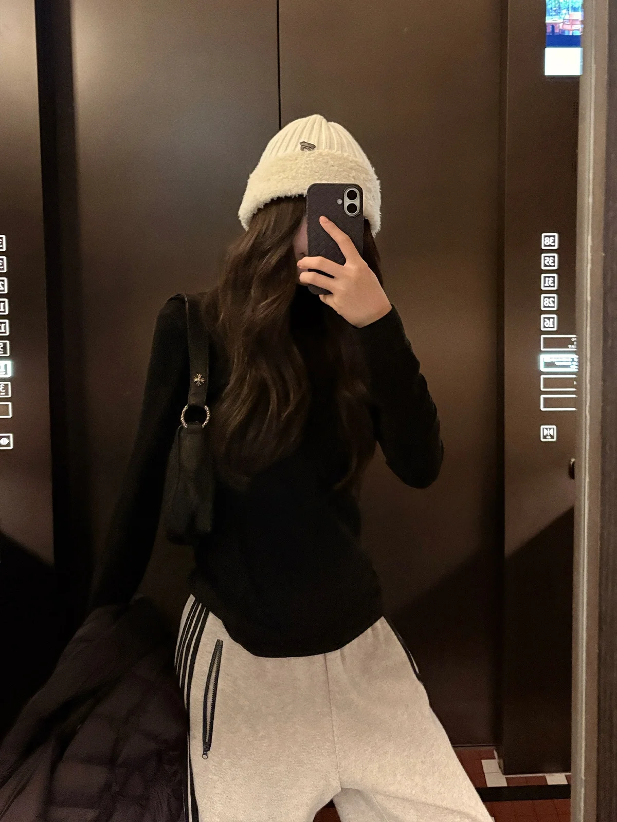 

Женская кофта с высоким воротником и длинными рукавами из смесовой шерсти, однотонная, с лоскутным узором, повседневная, приталенного кроя, дышащая, комфортная