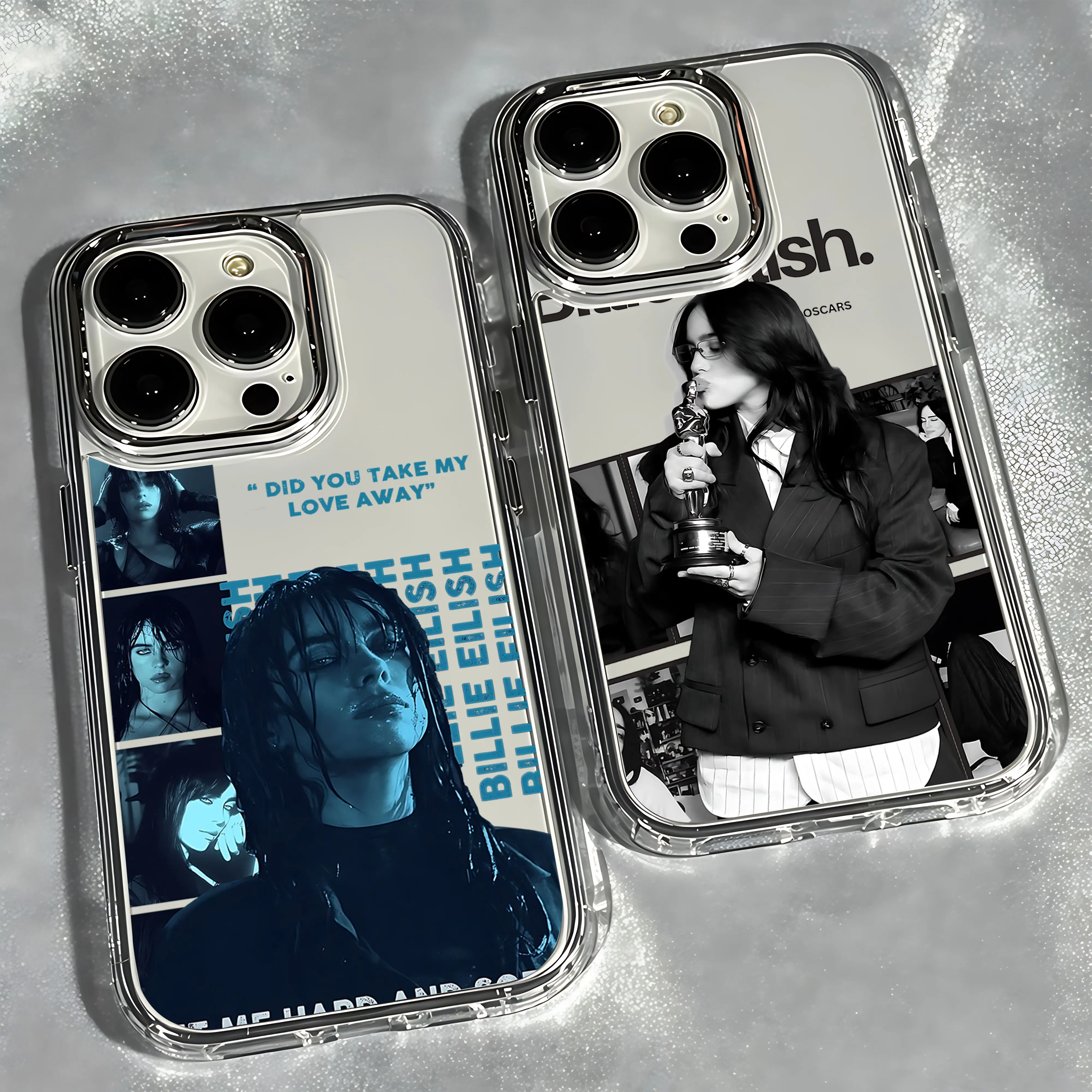 Singer B-Billies E-Eilishs  Phone Case For iPhone 17 16e 16 15 14 13 12 11 mini Pro Max X XR XSMAX 8 7 Air Plus Transparent Soft