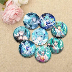 Cute Cartoon Girl Miku Badge Cosplay Anime Cute Brooches Handmade Enamel Pins for Clothes Backpack Jewelry Accessories Gifts