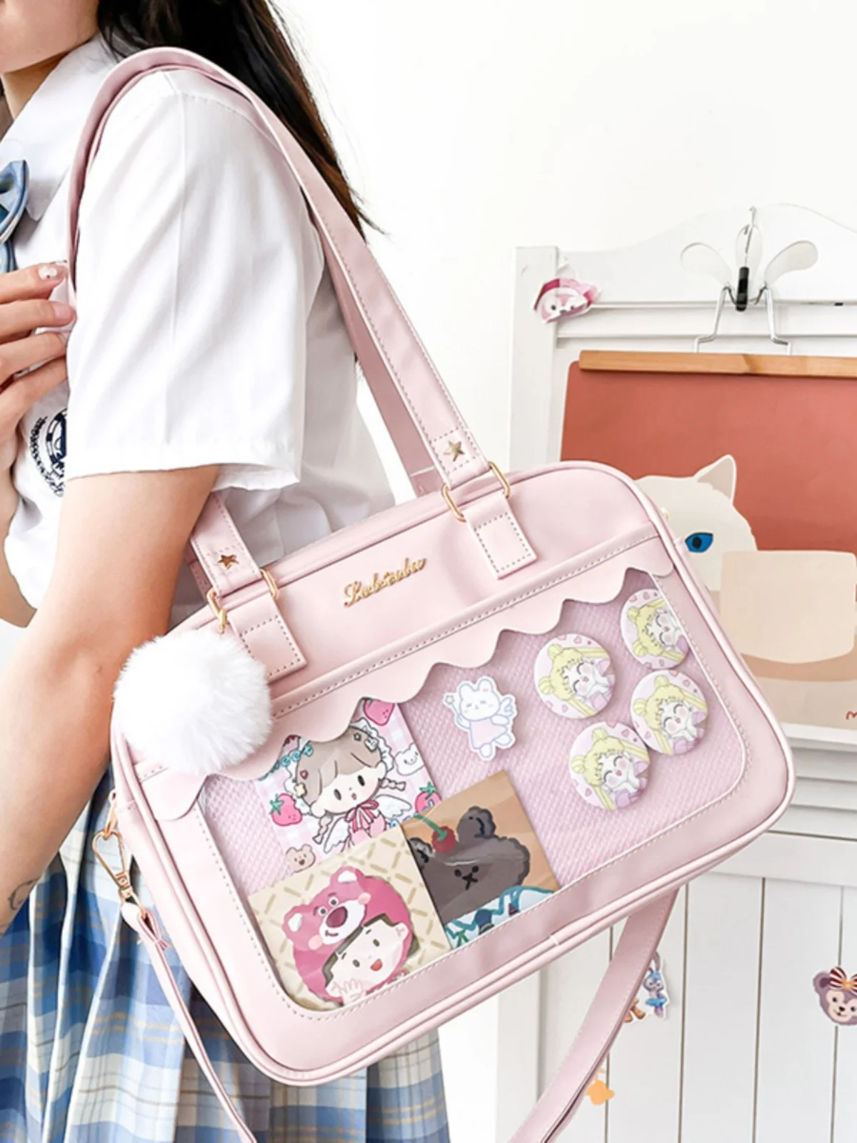 Sweet Cute Itabag Candy Color Backpack Large Capacity Fashion Classic Crossbody Shoulder Women's Bags Handbag