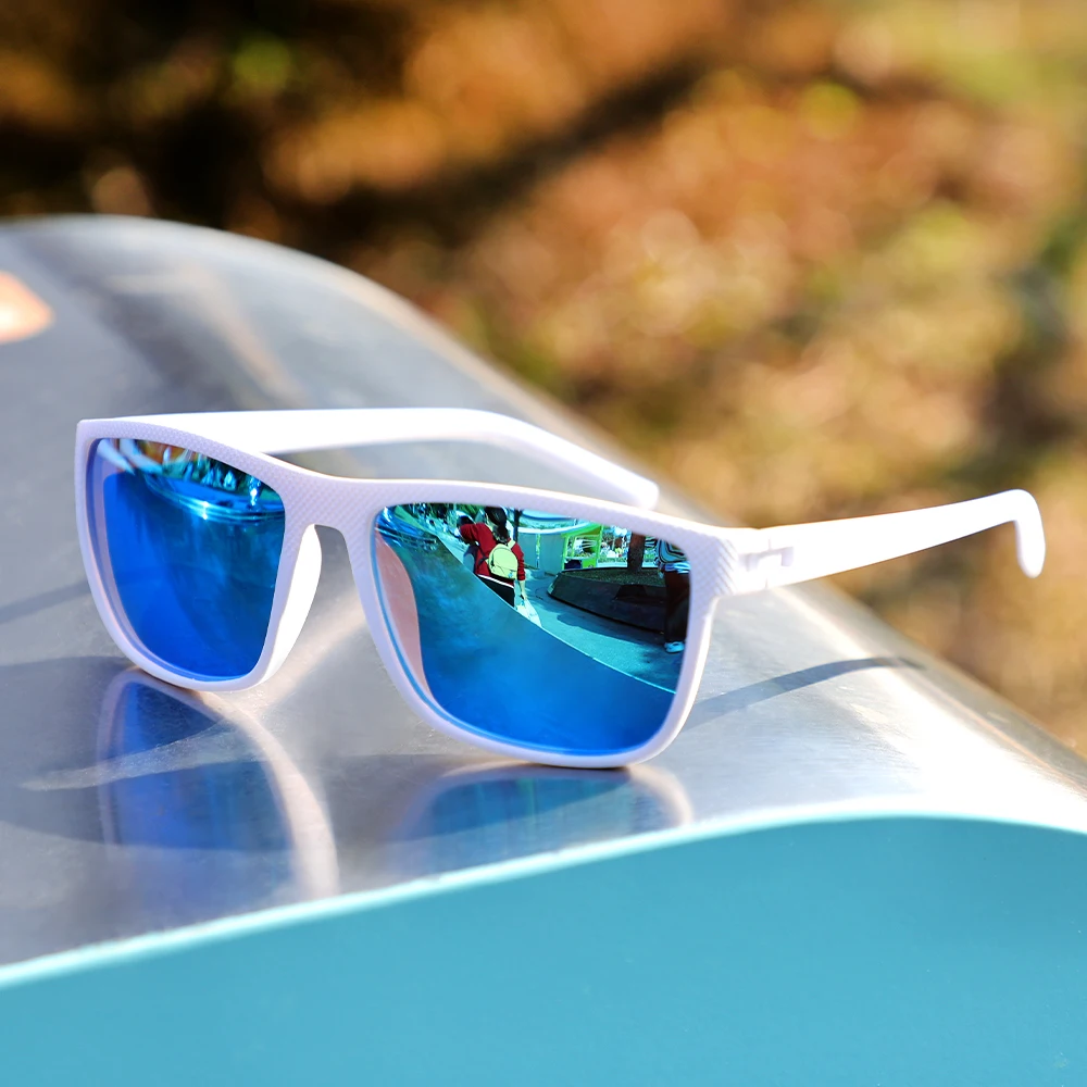 KAROS Retro Polarisierte Sonnenbrille für Herren und Damen, Markendesigner-Brille, UV400-Schutz, Angeln, Fahren, Radfahren, Sonnenbrille