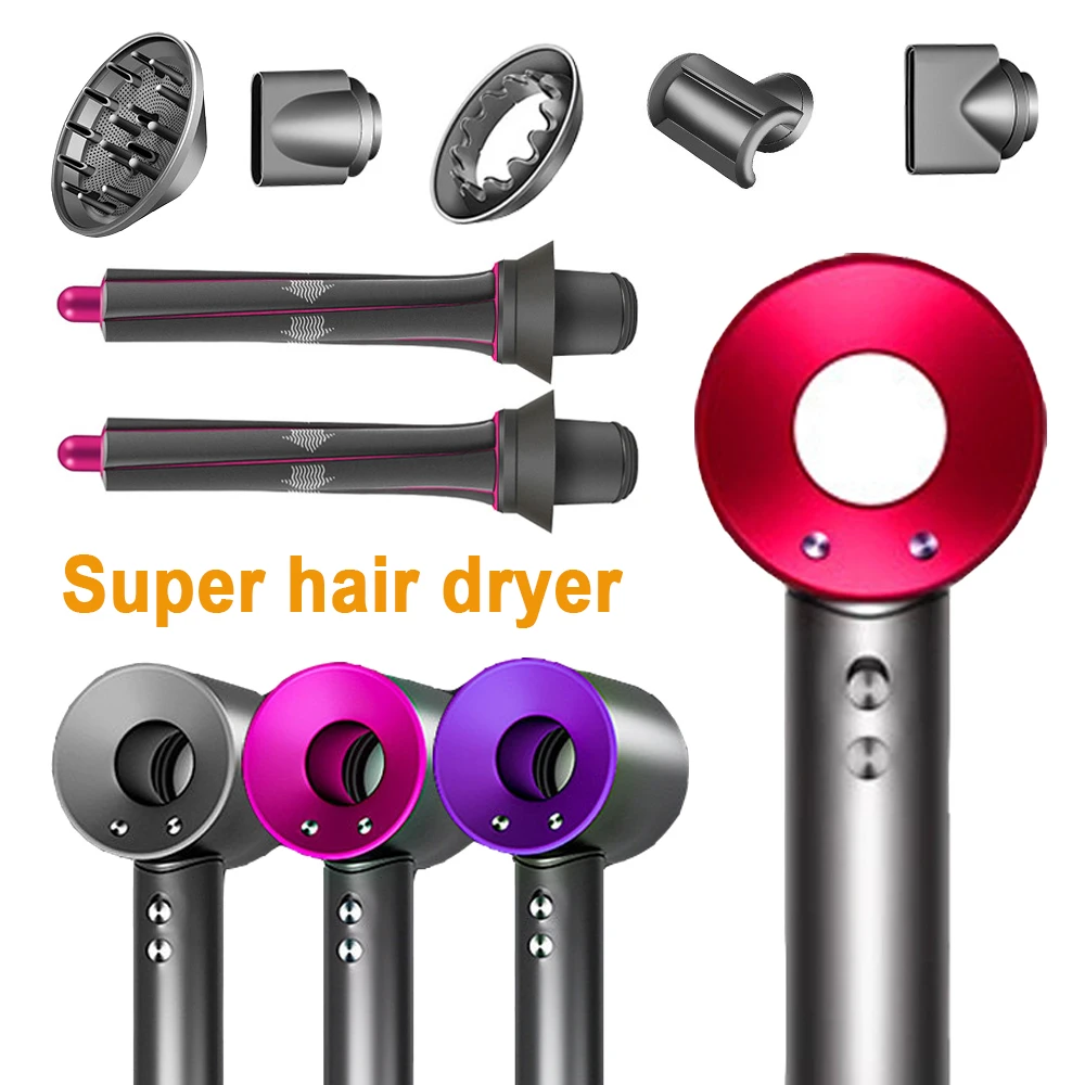 Профессиональный фен для Dyson: высокоскоростной, мощный, малошумный, ионный, с насадкой для устранения пушистости волос, анионный фен