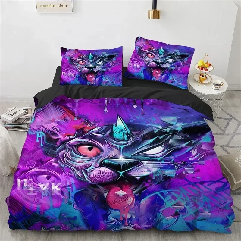 

Top 3D Animal Microfiber Wolf Fox Elk Bedding Set Wild Animals Comforter Cover King Queen For Teen Adults Bedroom Decor