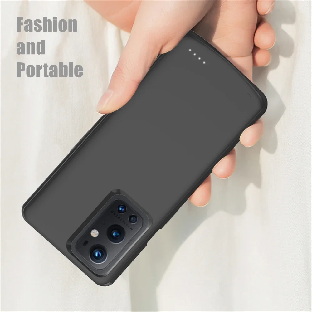 

Power Case For OnePlus 9 8 7 Pro 8T battery charger cases For OnePlus 9R 9RT Power bank case with back battery charging Cover