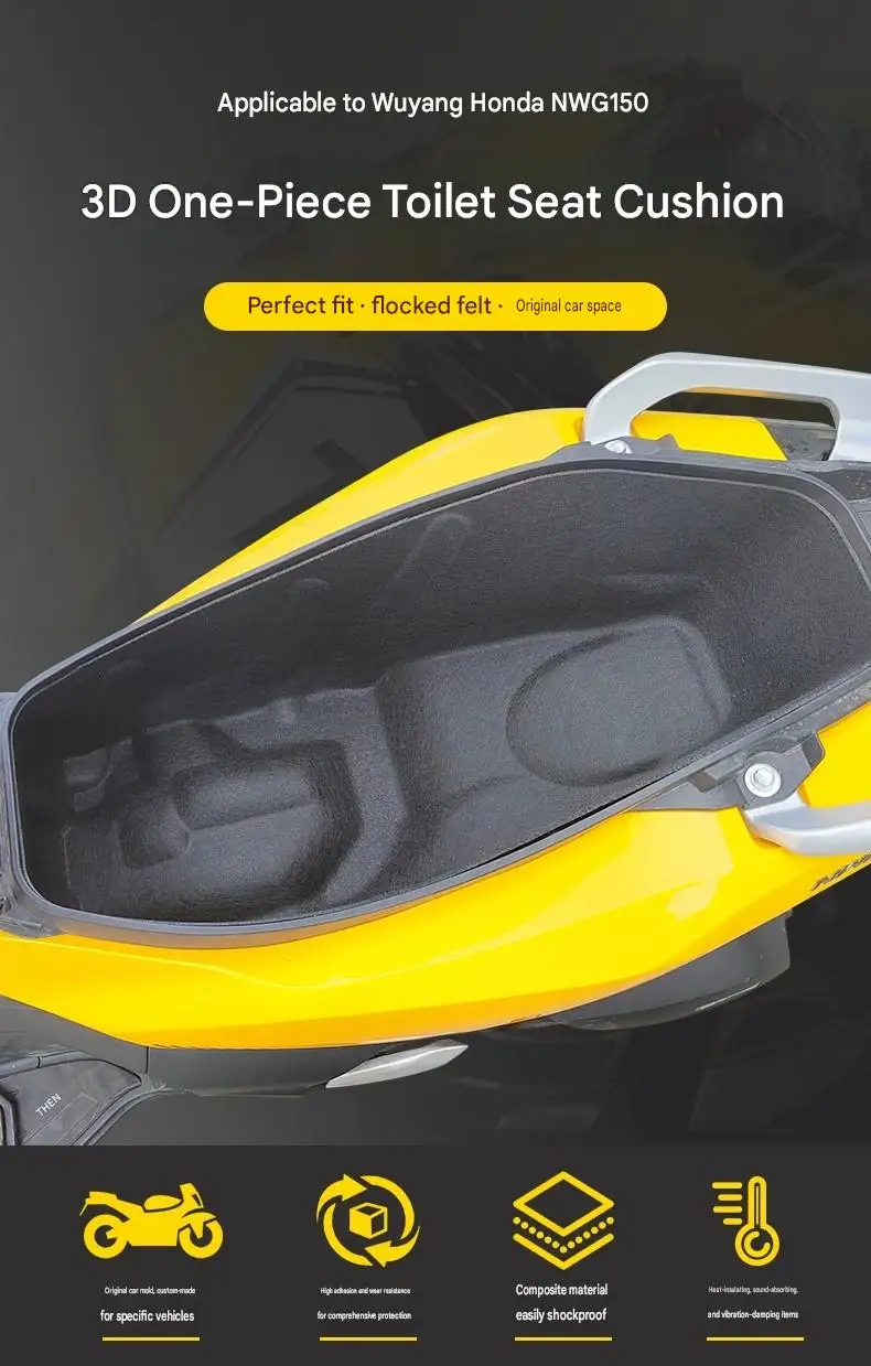 For NWG150 Vehicle-Specific Molded Integrated Liner Precise Cutout Design Perfectly Fit Original Seat Bucket Curve
