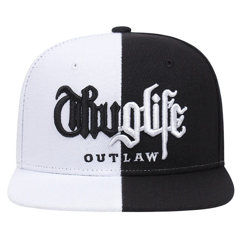 New Fashion Fastball CAP Thuglife Embroidery Hiphop Baseball Cap Snapback Hat Adult Outdoor Casual Sun Casual Bone Dropshipping