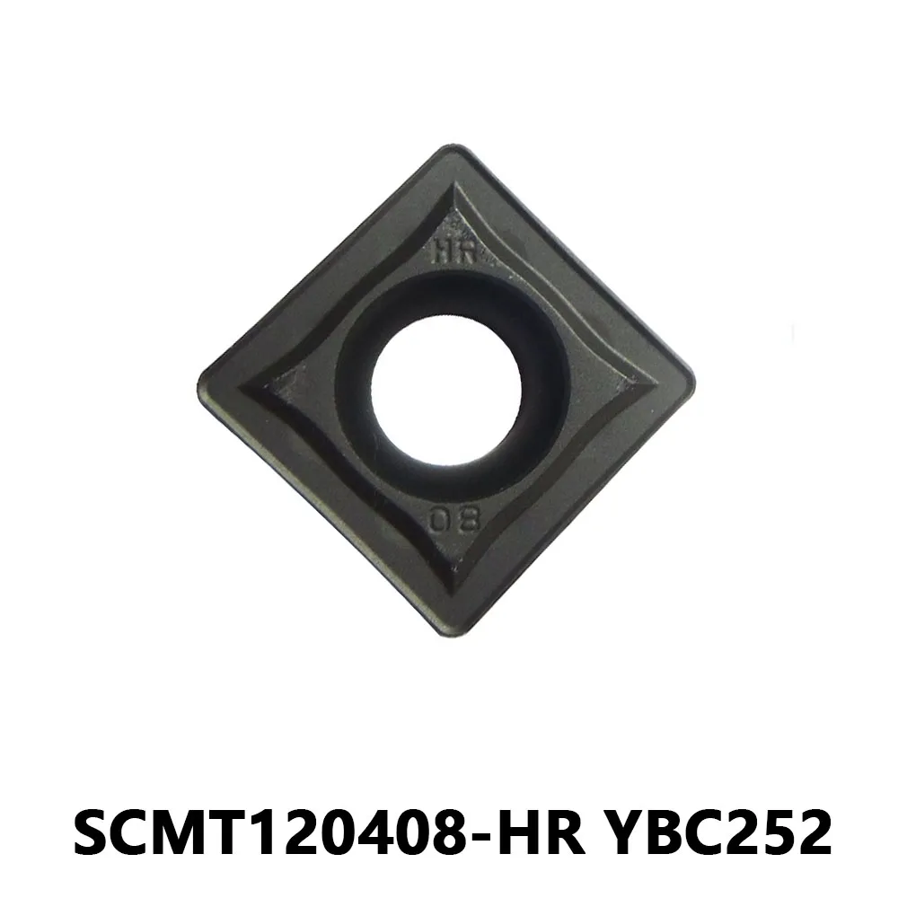 

Оригинальные карбидные вставки SCMT SCMT120408 HR YBC252, инструмент для обработки внутренних отверстий, сверлильный стержень с ЧПУ, высококачественные вставки для стального резака