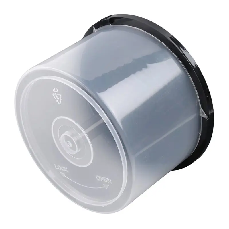 N35R-CD/DVD Storage Container 1Pc Large Capacity Clear Plastic DVD Holder Compact Disk Organizer Space-Saving Design
