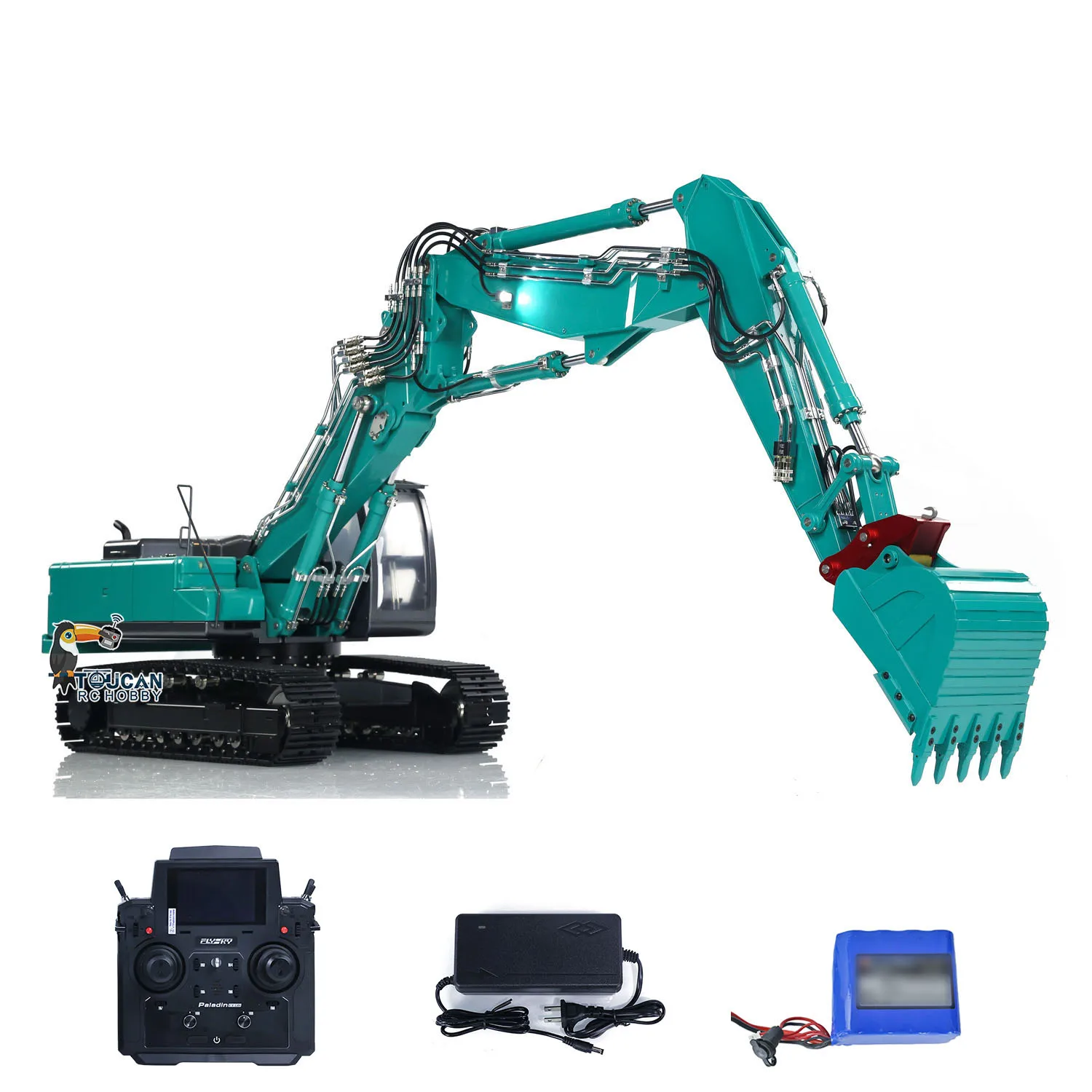 KABOLITE 1/14 K350 200 RC гидравлический экскаватор, 3-компонентная стрела, сверхмощный инженерный экскаватор, звуки автомобиля, освещение TH21582