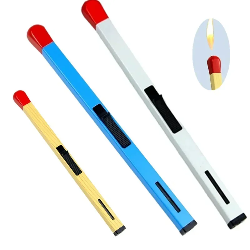 New Glow-in-the-dark Matchstick Open Flame Lighter Creative Home Kitchen Gas Stove Ignition Gun Cute Personalized Gift Tools