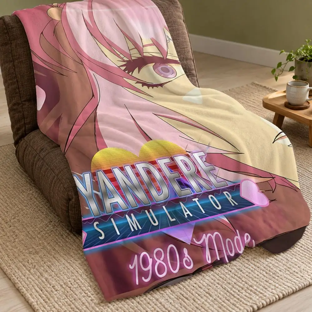 Yandere Simulator Throw Double Sided Flannel Throw Blanket Soft Warm Washable Home Decor