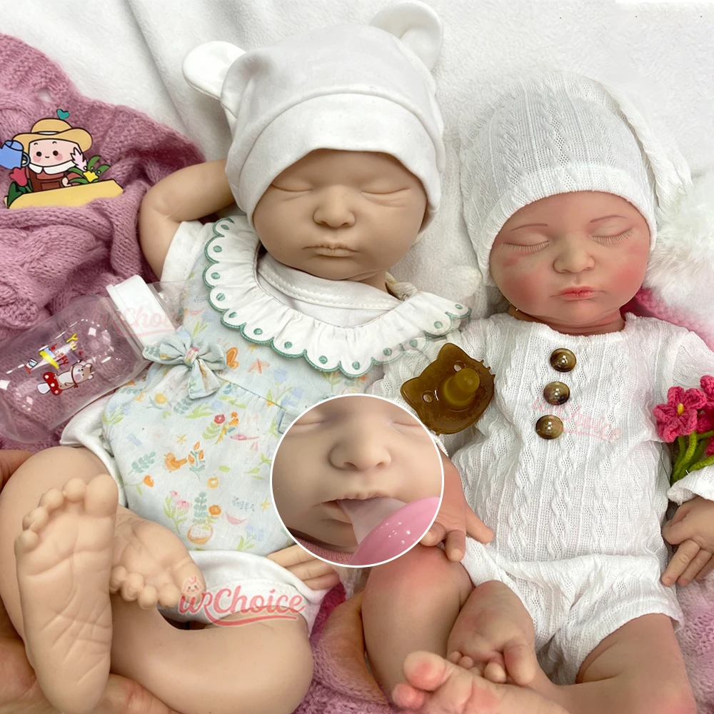 Handmade Lifelike 18inch Full Body Silicone Reborn Girl Can Open Mouth Realistic Waterproof Doll for Parenting Training