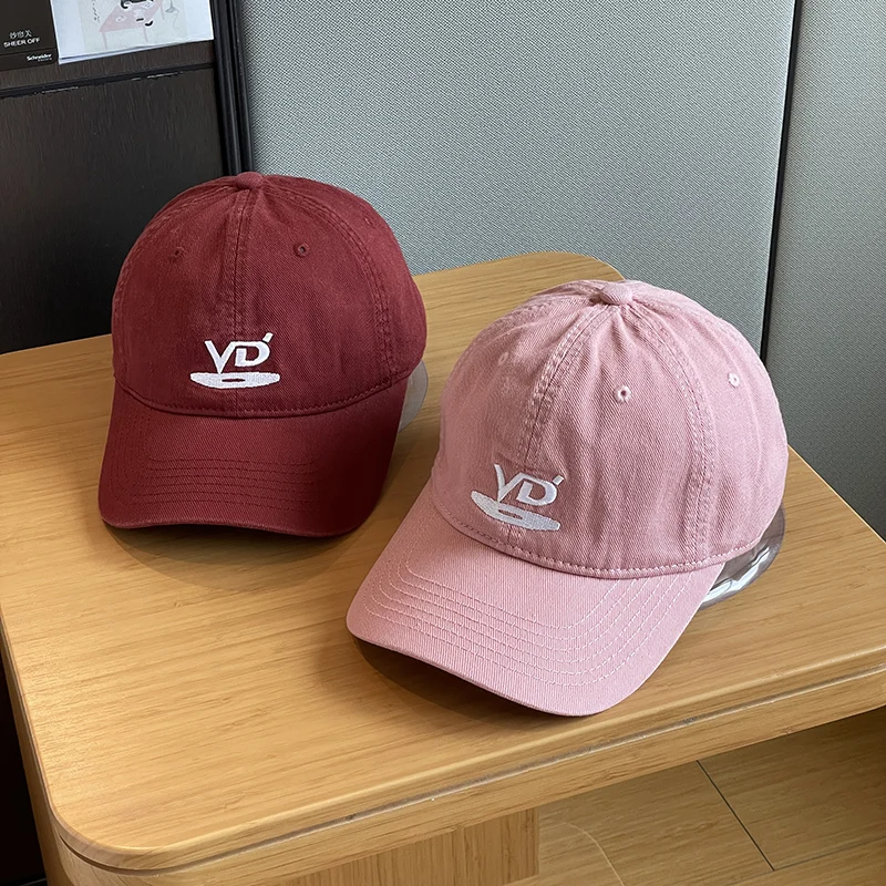 

Couple Street Vintage Embroidery Letter Embroidery Distressed Baseball Cap Women's Peaked Cap Men