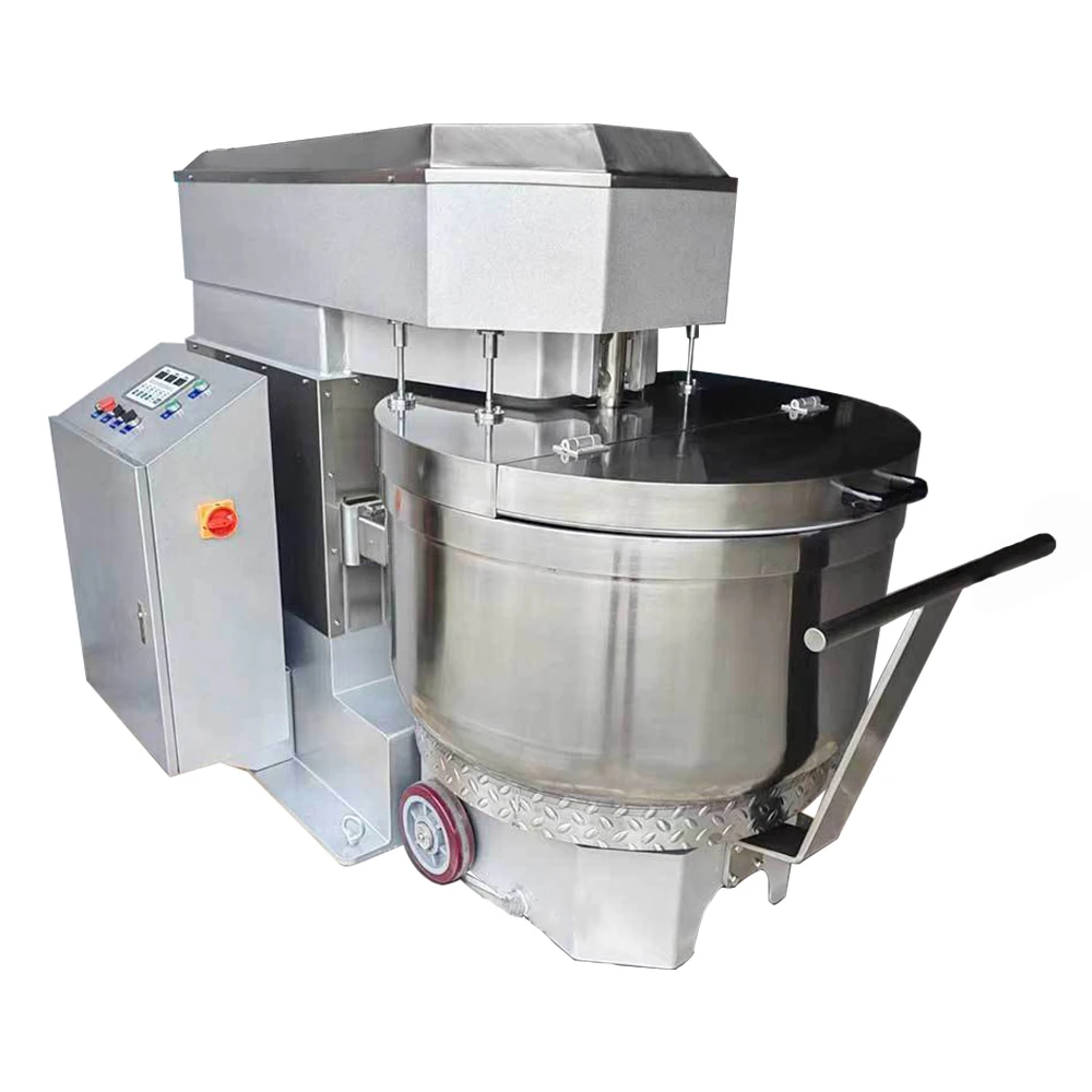 Large‑Capacity High Power Dough Kneader, Mixer With Detachable Bowl & Moving Wheels for Food Plant