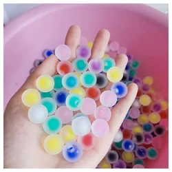 16mm Frog Spawn Beads Acrylic Frosted Matte Ball Beads WIth Half Hole For Jewelry Making Findings Earrings