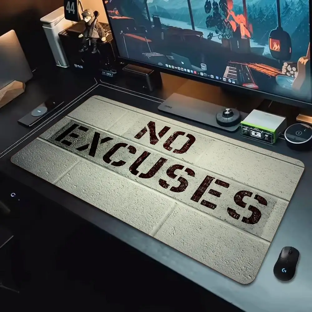 

Game GYM No Excuses Mouse Pad XXL Large Mouse Pad, Smooth Surface for Gaming, Non-Slip, Comfortable Desk Mat