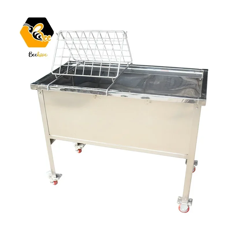 

304 Stainless Steel Moveable Honeycomb Uncapping Tank & Tray & Rack Station Apiculture Beekeeping Equipment Bee Keeping Tool